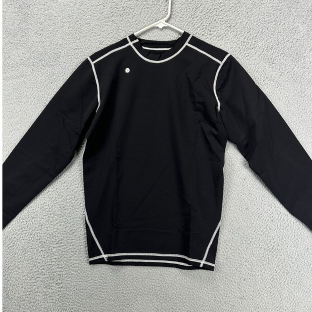 MMA Compression Shirt Mens XL Black Graphic Print Crew Neck Long Sleeve T-Shirt